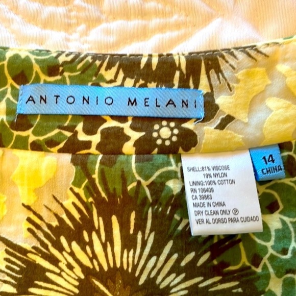 Antonio Melani Fit & Flare Floral Skirt Size 14 - Picture 3 of 7